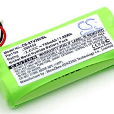 Batteria Stageclix CS-STV200SL 700mAh Ni-MH – Sostitutiva Per Trasmettitore Jack V2, Tipo 399459, 2.4V, Verde